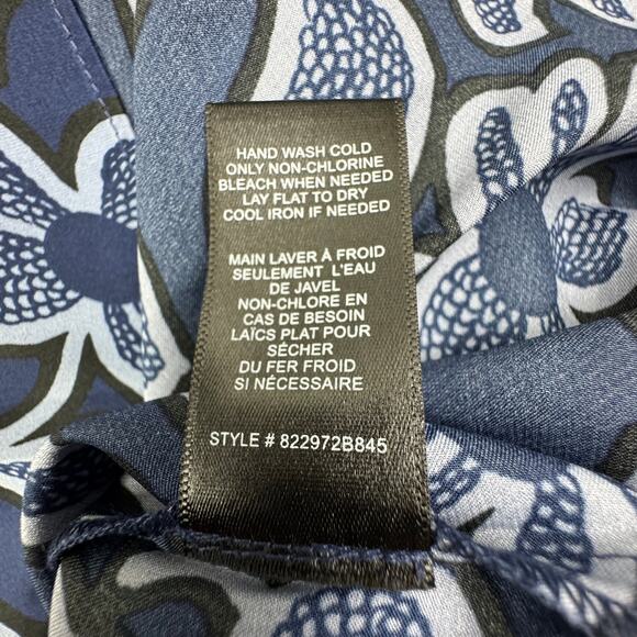 Rebecca Taylor Vera Fleur Classy Chic Tie Front Blouse Women's Size Small - Picture 10 of 10